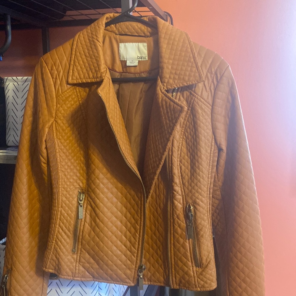 Bar Lii | vegan faux leather Moto jacket Med